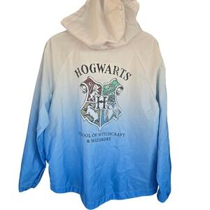 Harry Potter‎ Hogwarts 1/2 Zip Pullover windbreaker jacket Adult Medium